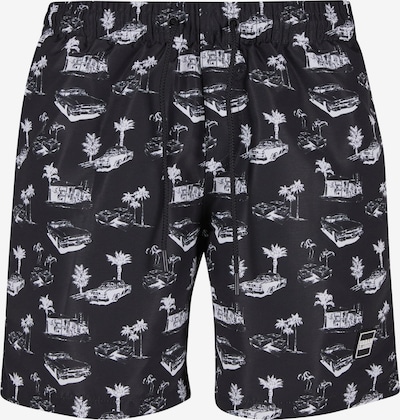 Urban Classics Kupaće hlače u siva / crna / bijela, Pregled proizvoda