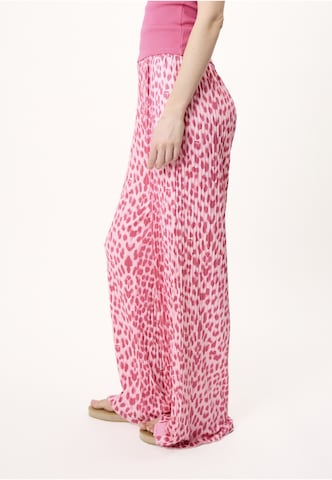 OH APRIL Zvonové kalhoty Kalhoty 'Kiera' – pink