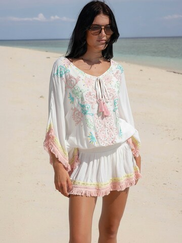Robe 'Robe Courte Sejla' Miss June en blanc