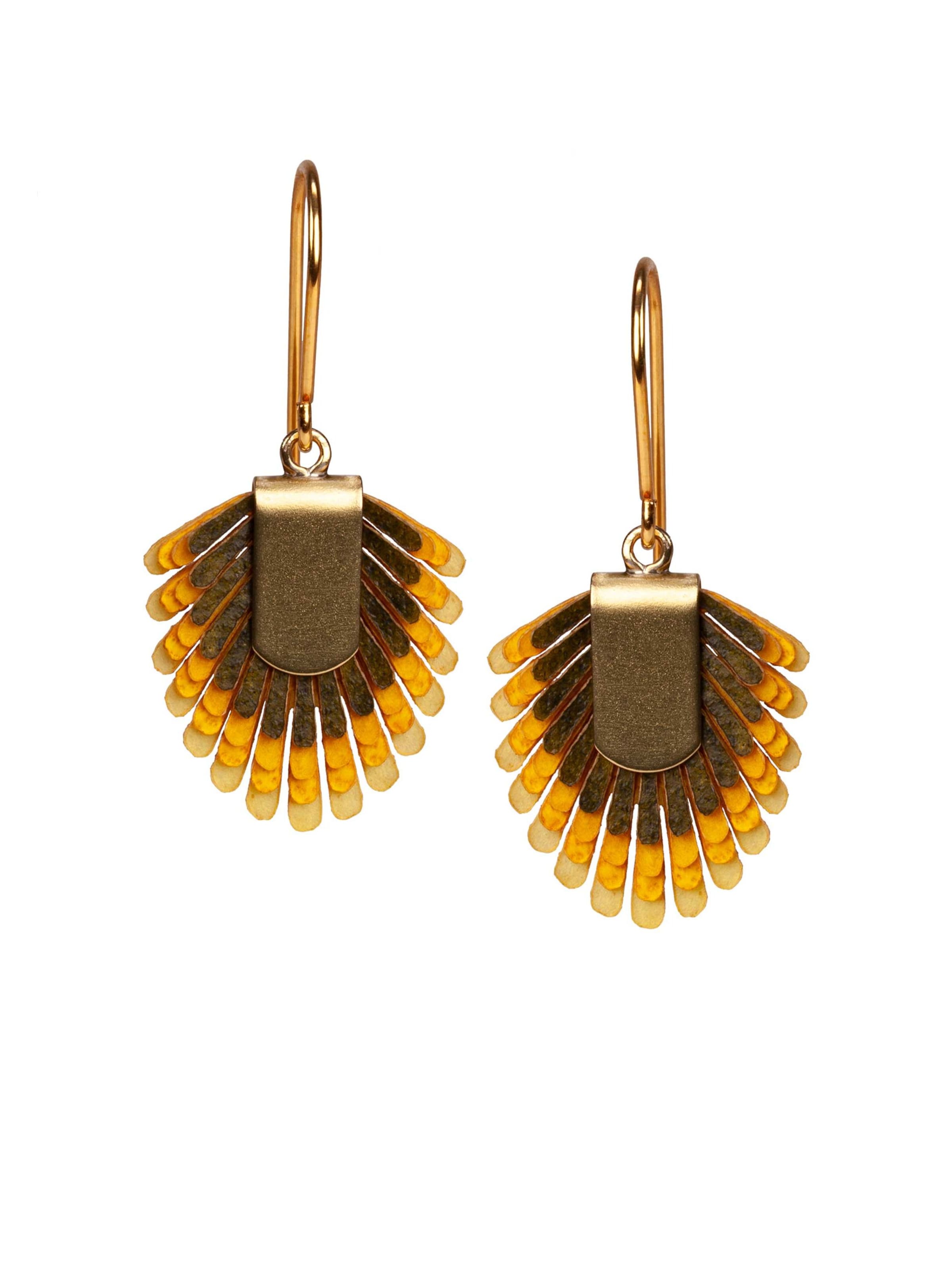 Gretchen Earrings 'Pam Pem S' in Gold: front