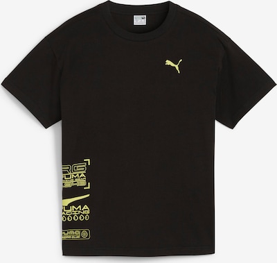 PUMA T-Shirt 'CLASSICS XCOUNTRY BIKER' en jaune pastel / noir, Vue avec produit