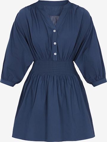 NAEMI Mekko värissä sininen: etupuoli