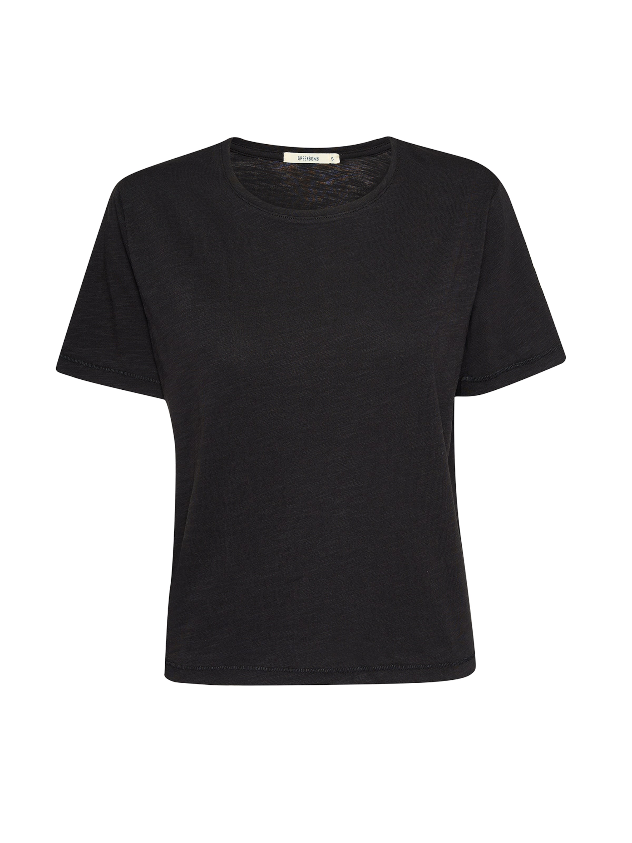 GREENBOMB Shirt 'Nova Basic' in Black: front