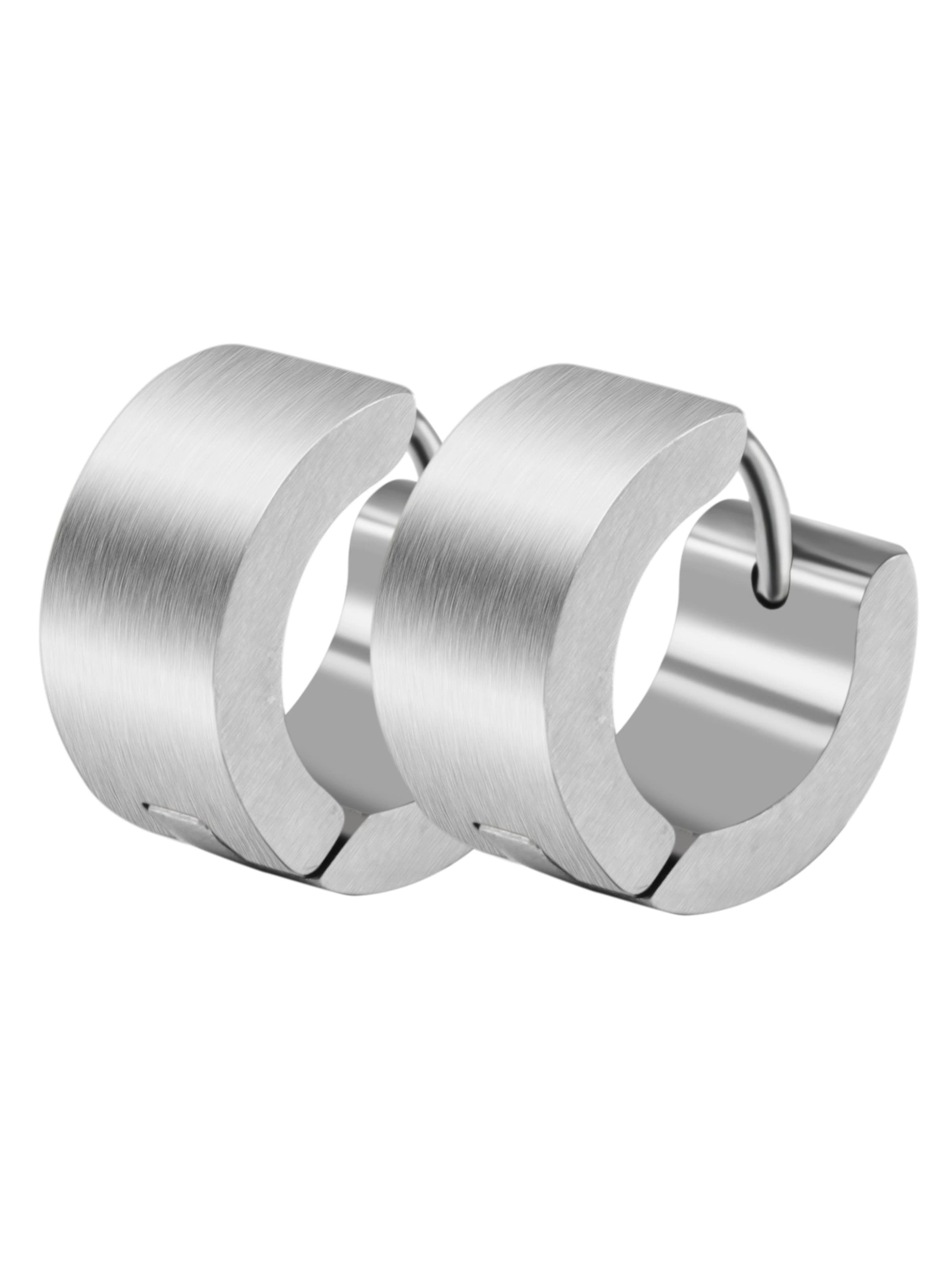 Akzent Earrings 'Matti, langlebig' in Silver: front