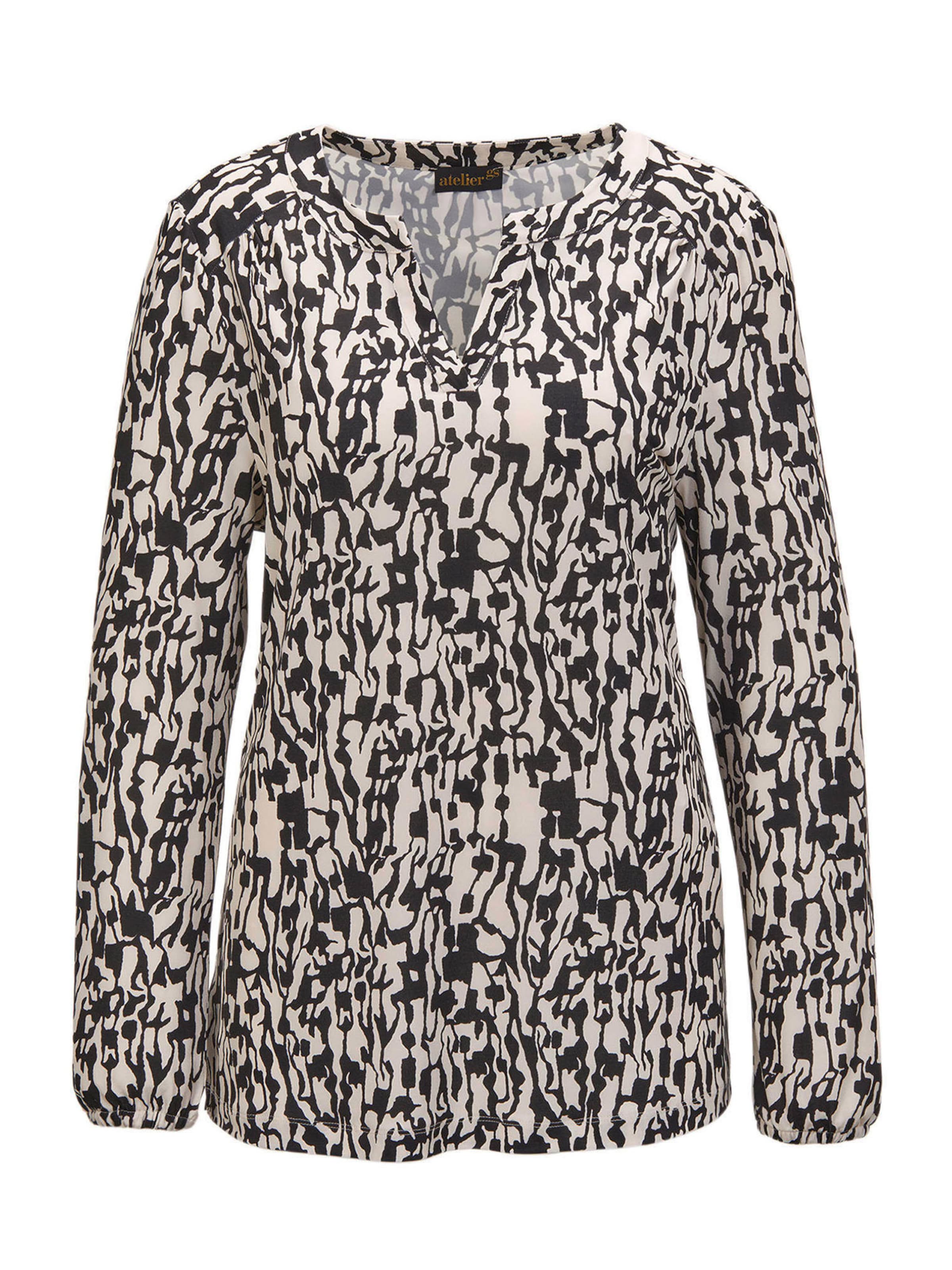 Goldner Bluse in Schwarz: Vorderseite