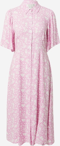 Y.A.S Платье-рубашка 'Telli' в Ярко-розовый: спереди