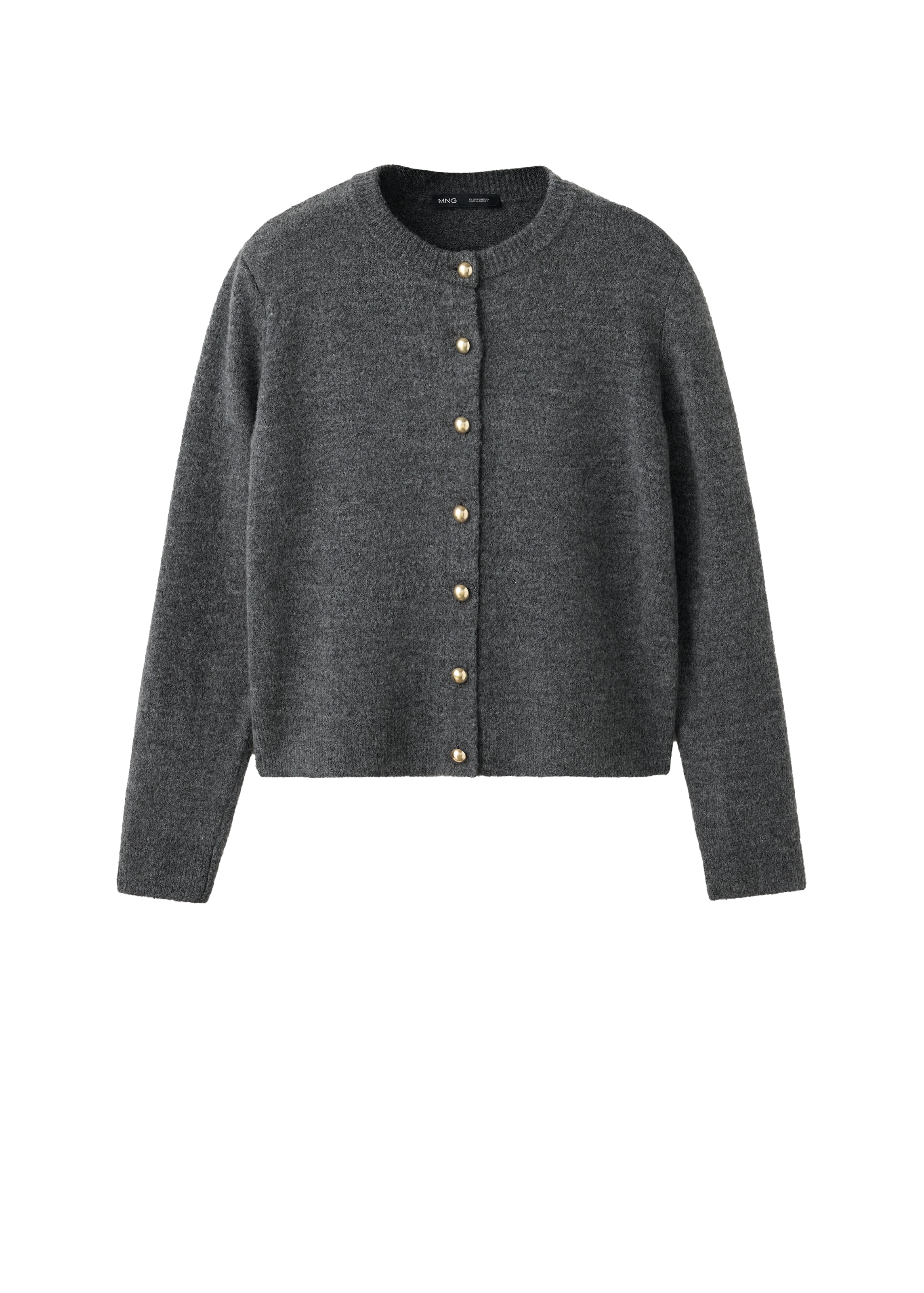 MANGO Cardigan 'ELIOTE' i grå: forside