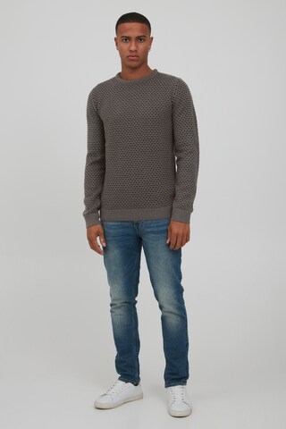 INDICODE JEANS Strickpullover 'Coppler' in Grau