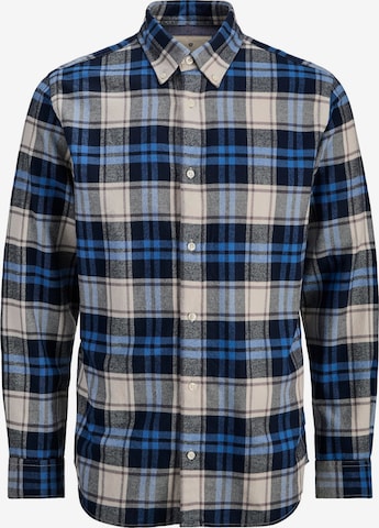 Jack & Jones Premium Button Up Shirt 'JPRBLUBarkley' in Blue: front