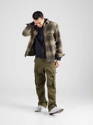INDICODE JEANS Zip-Up Hoodie 'Arton' in Blue