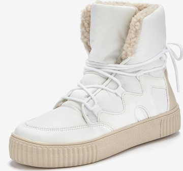 LASCANA - Botas de nieve en blanco: frente
