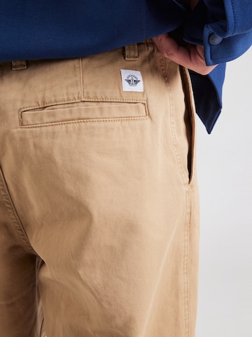 Dockers - Loosefit Calças chino 'ALPHA' em bege