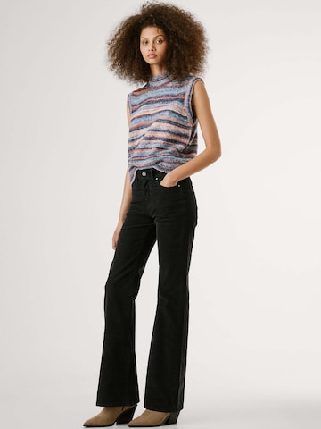 Pepe Jeans Flared Broek 'Willa' in Zwart