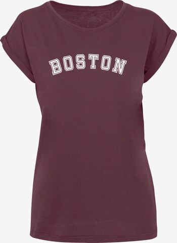 Merchcode Shirt 'Boston X' in Red: front