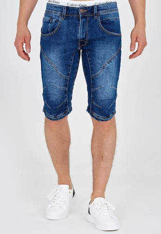 INDICODE JEANS Regular Jeans 'Leon' in Blauw: voorkant