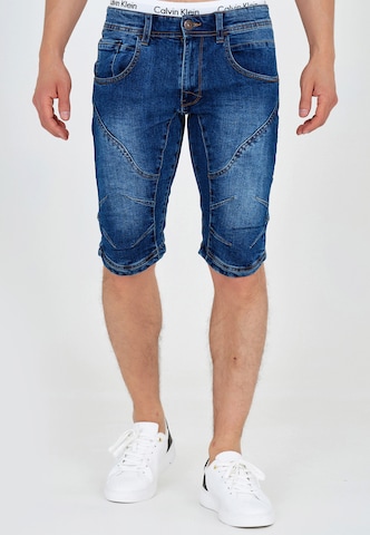 INDICODE JEANS Regular Jeans 'Leon' in Blue: front