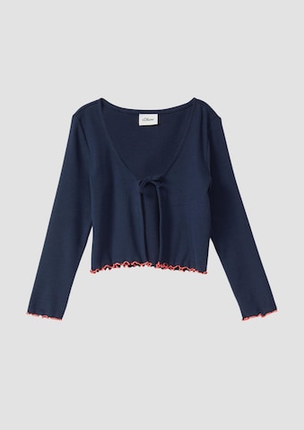 s.Oliver Gebreid vest in Blauw