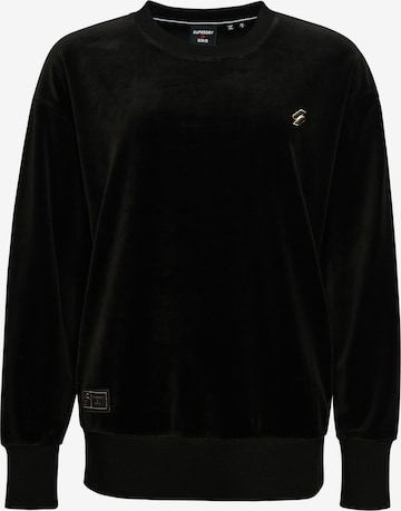 Sweat-shirt Superdry en noir : devant