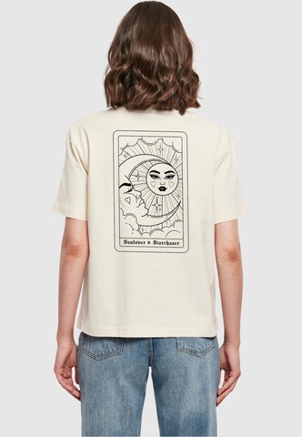 Miss Tee Футболка 'Sunlover Starchaser' в Бежевый: спереди