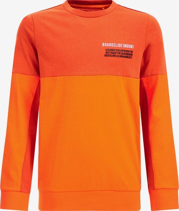 WE Fashion Shirt in Oranje: voorkant