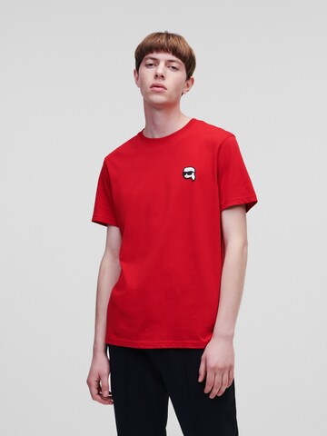 Karl Lagerfeld - Camisa 'Ikonik 2.0' em vermelho: frente