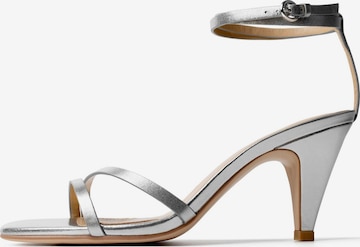 Escarpins 'ECHO OF DESIRE' L37 HANDMADE SHOES en argent : devant