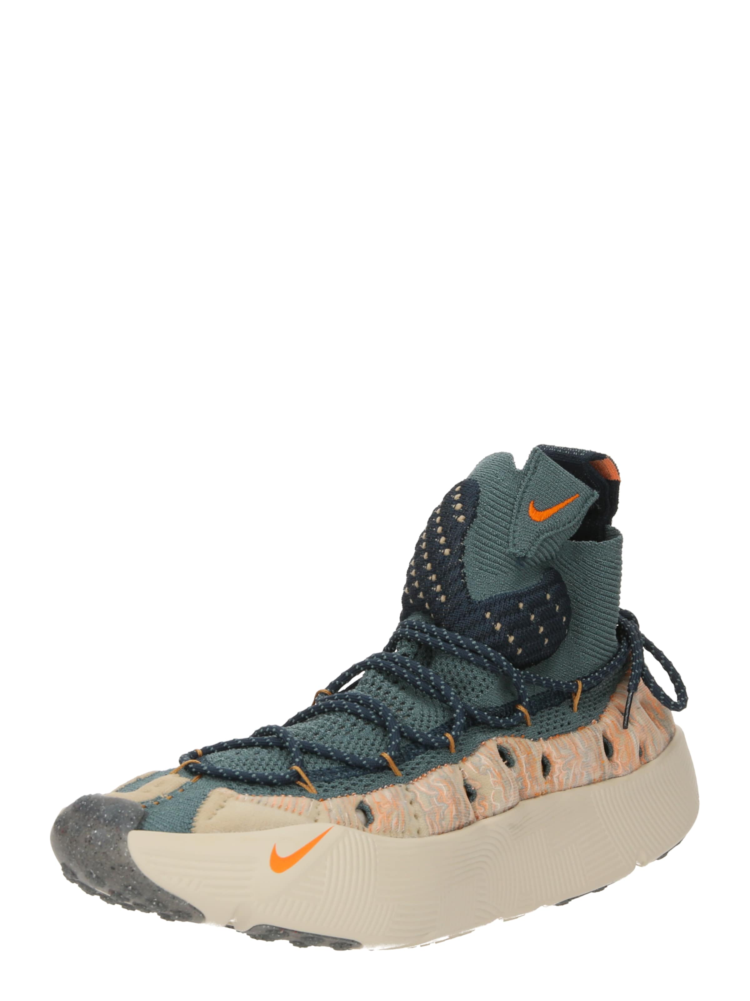 Baskets hautes 'ISPA Sense' Nike Sportswear en vert : devant