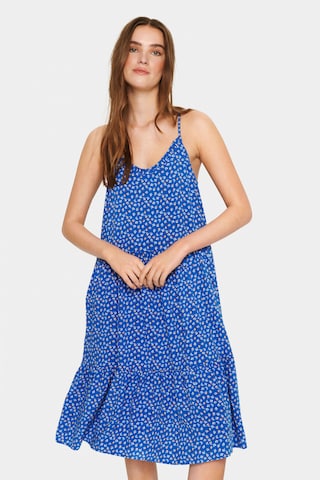 SAINT TROPEZ Summer Dress 'Eda' in Blue: front