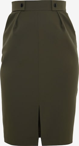 Awesome Apparel Skirt in Green: front