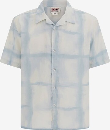 GUESS Button Up Shirt in White: front