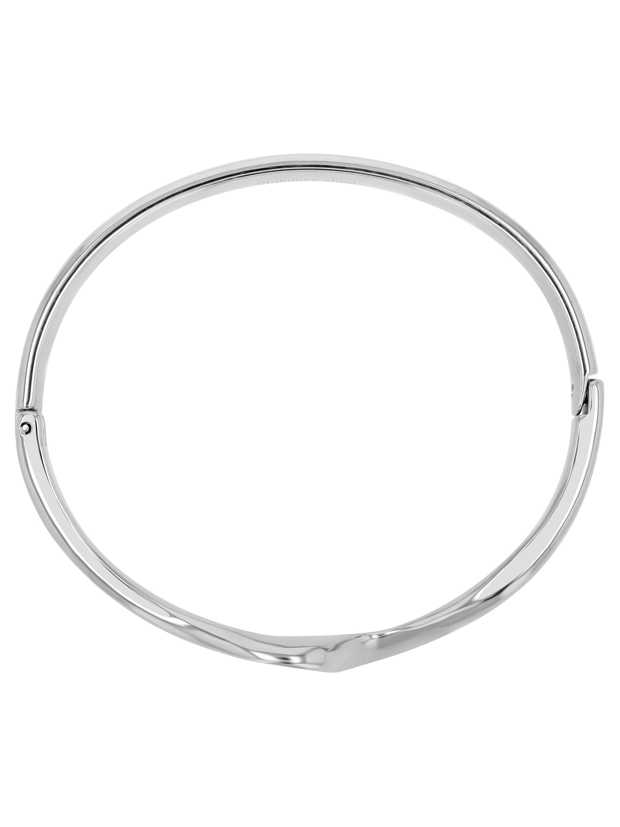 Akzent Bracelet '"Jenny" Silber - Spangenarmreif- Edelstahl Schmuck' in Silver: front