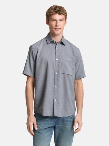 TOM TAILOR DENIM Comfort Fit Hemd in Grau: Vorderseite