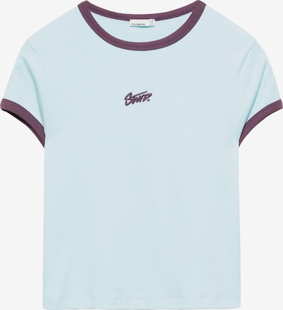 Pull&Bear Paita 'STWD' koossa XS värissä vaaleansininen / suklaa, Tuotenäkymä