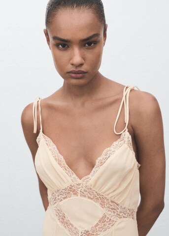 MANGO Dress 'Garbo' in Beige