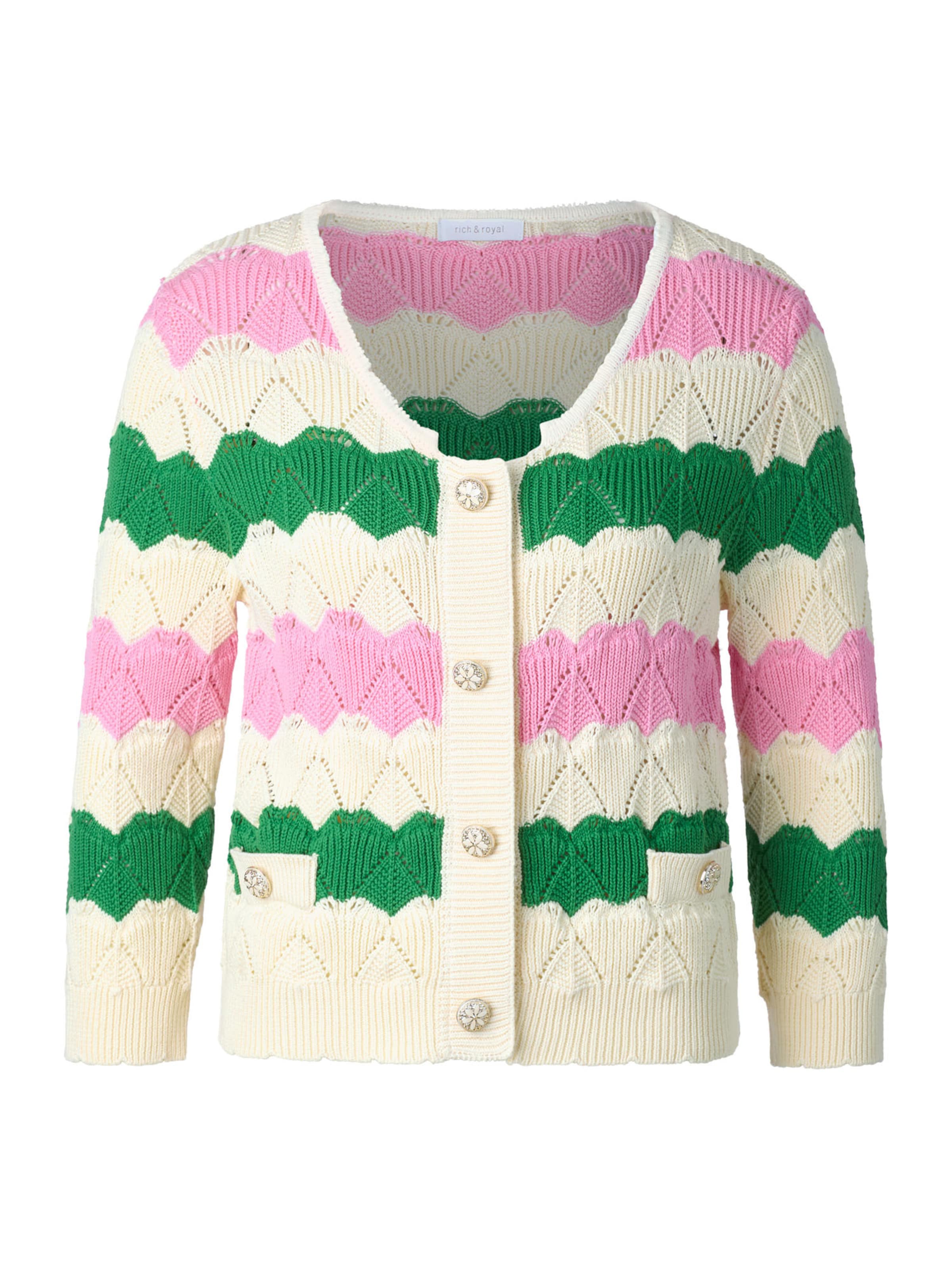 Rich & Royal Kampsun, värv valge: eest vaates