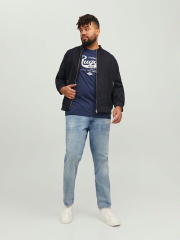 Jack & Jones Plus Tričko - Modrá