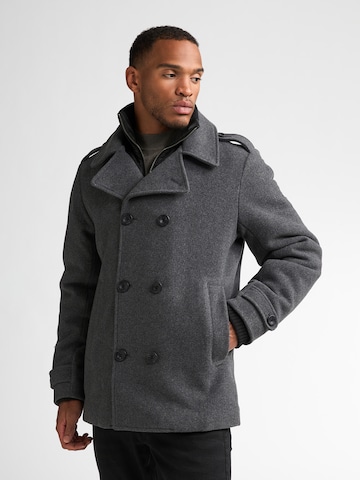 Manteau mi-saison Petrol Industries en gris : devant