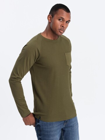 Ombre Shirt in Green: front