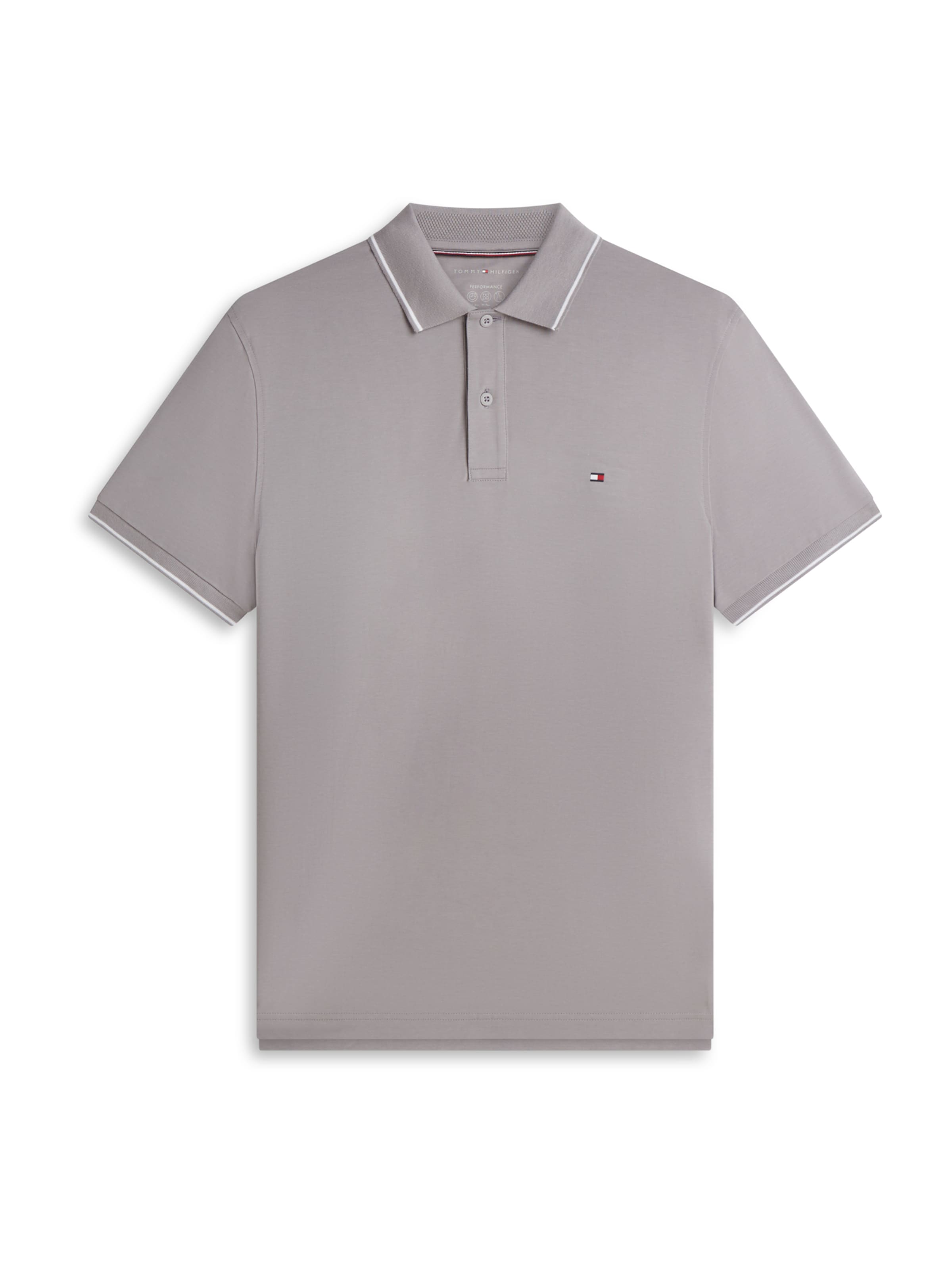 TOMMY HILFIGER Poloshirt in Grau: Vorderseite