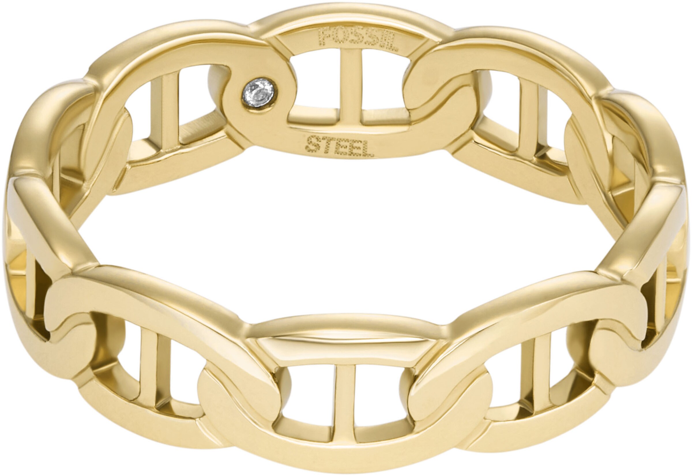 FOSSIL Ring in Gold: front