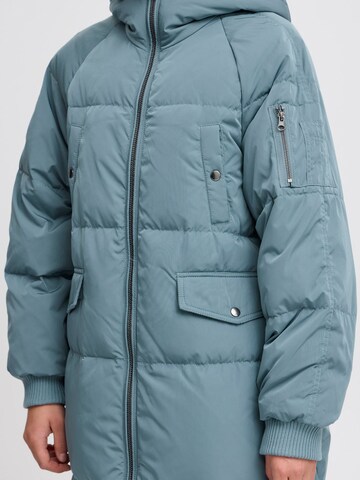 ICHI Winter Coat 'Bunala' in Blue