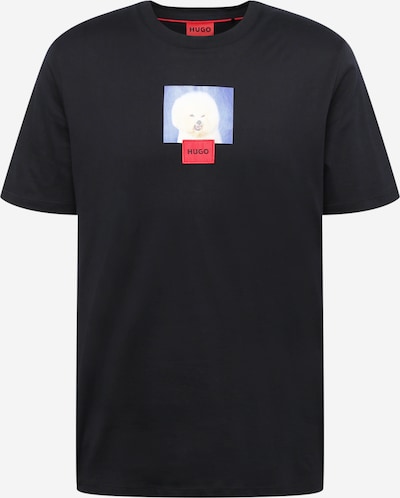 HUGO Тениска 'Doodlie' в пъстро / черно, Преглед на продукта