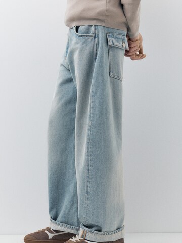 Pull&BearWide Leg/ Široke nogavice Traperice - plava boja