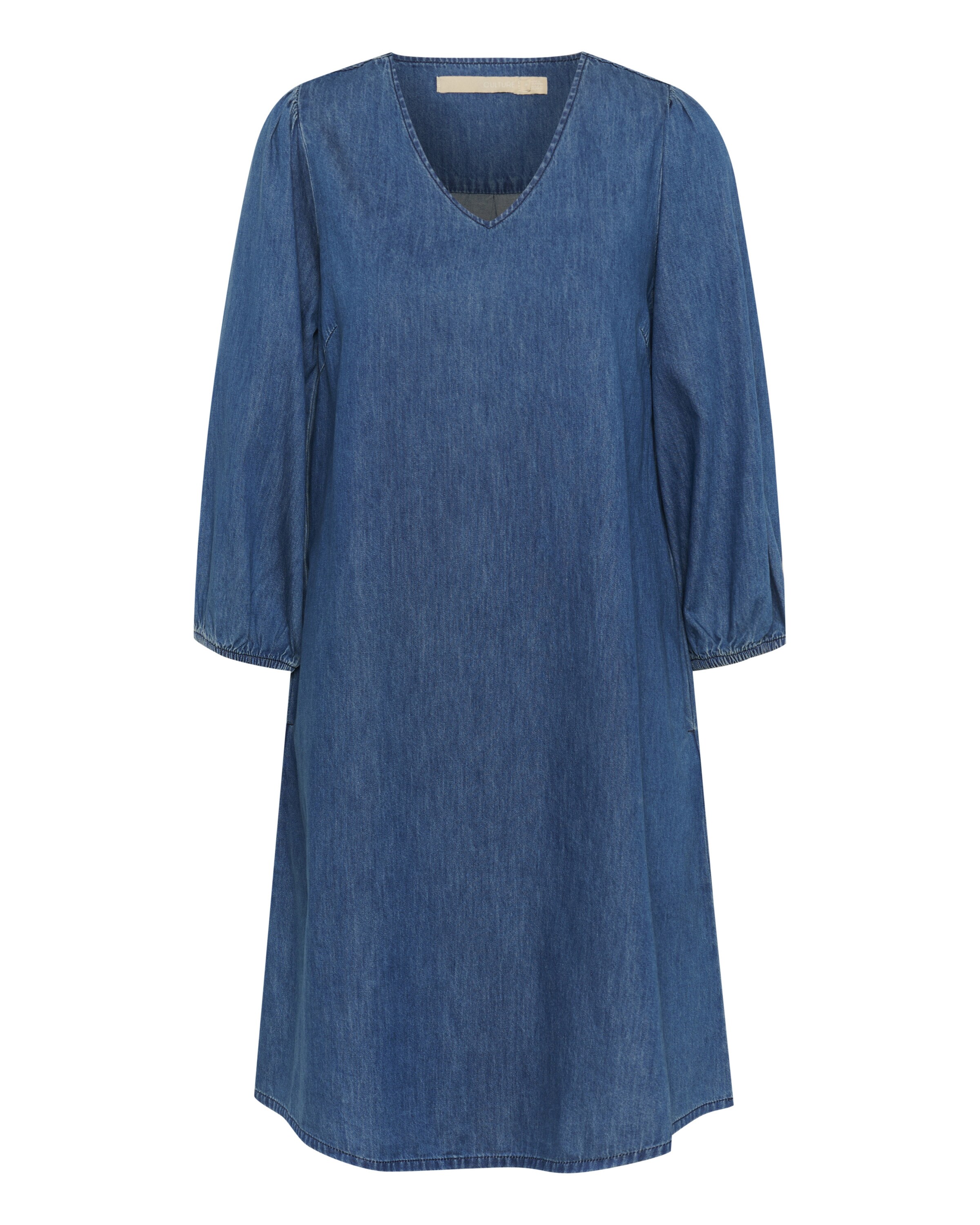 CULTURE Kjole 'Livie Arpa' i blå: forside