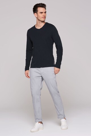 CMPD Longsleeve mit V-Neck in Blau