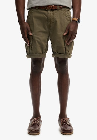 Regular Pantalon cargo Superdry & Co en vert : devant