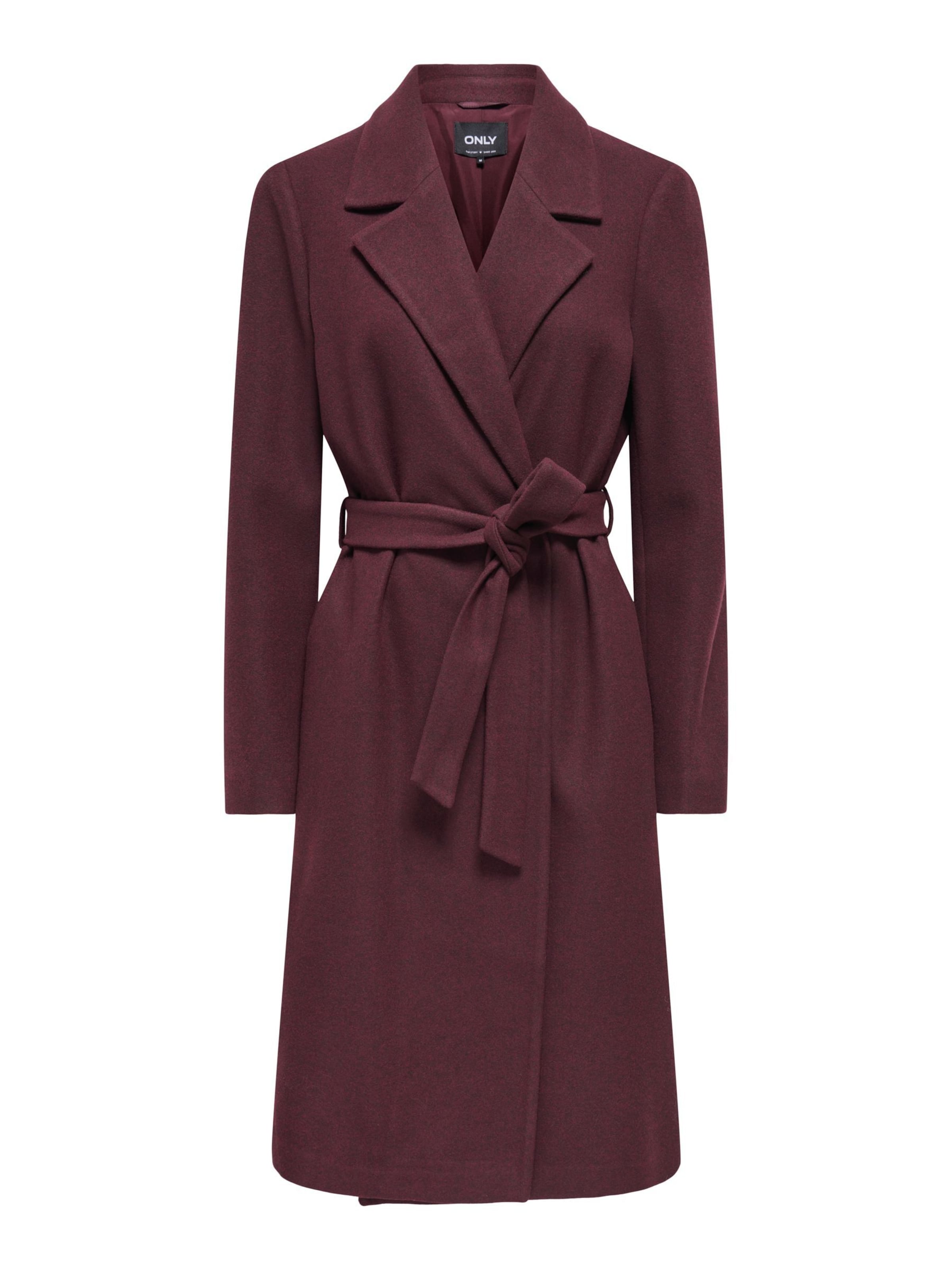 Cappotto di mezza stagione 'ALVILDA' in XS ONLY di colore rosso vino, Visualizzazione prodotti