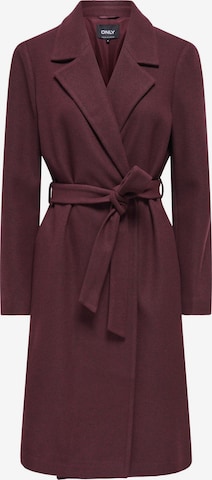 ONLY Between-seasons coat 'ALVILDA' in Red: front