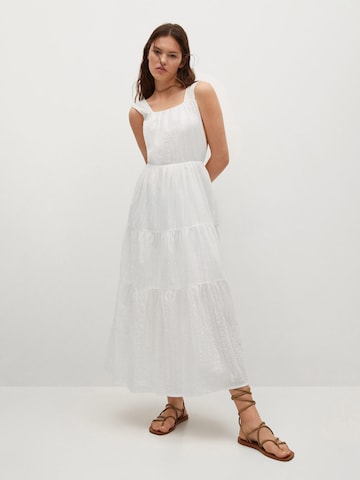 MANGO Letní šaty 'Coquet' – bílá