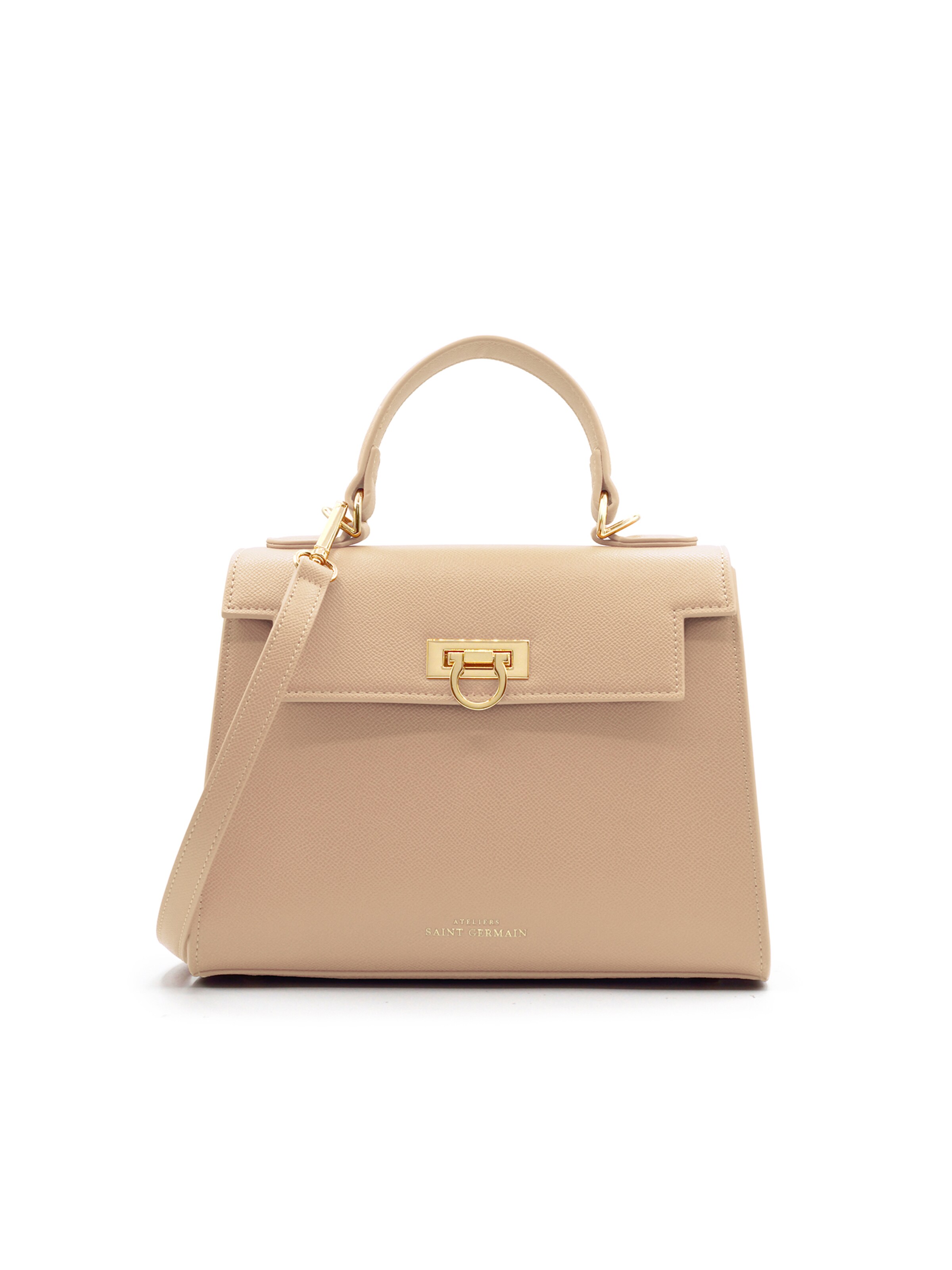 Ateliers Saint Germain Handtas 'Cannes' in Beige: voorkant